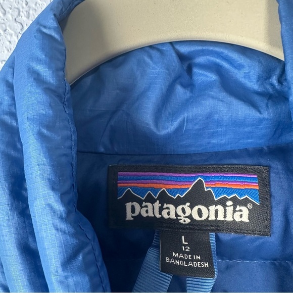Patagonia Kids Blue Down Puffer Vest Size Large (12) - Picture 2 of 7